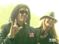 KISS-Gründungsmitglied Gene Simmons mit seiner Frau Shannon Tweed