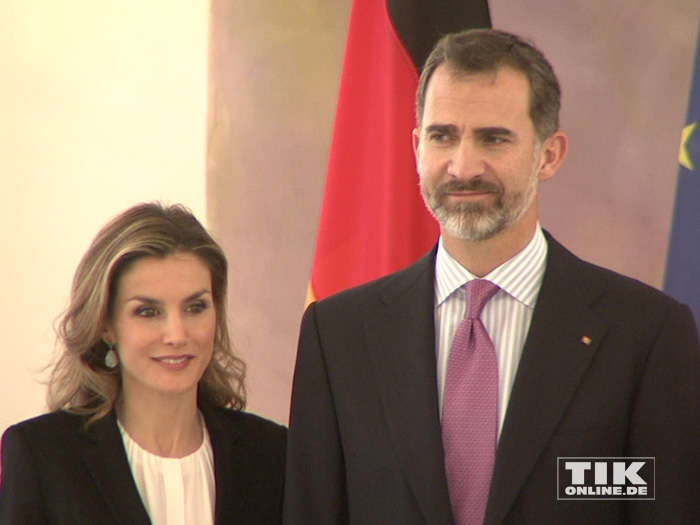 Spaniens König Felipe und und seine Frau Letizia zu Gast im Schloss Bellevue