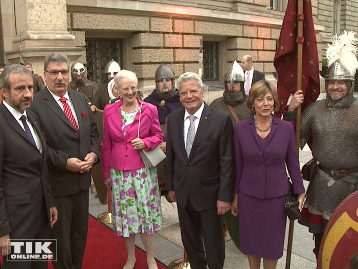 Bundespräsident Joachim Gauck und Königin Margrethe von Dänemark