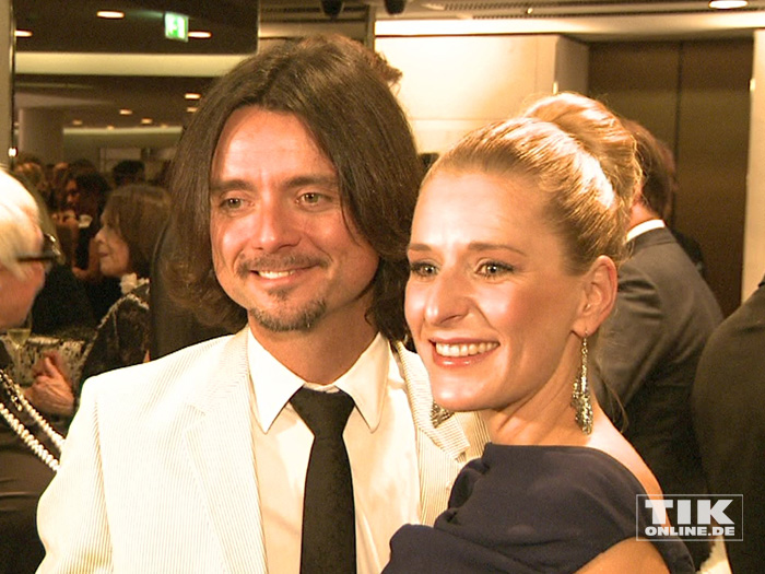 Stefanie Hertel und ihr Mann Lanny strahlten auf der Lebensherbst-Gala 2015 für die Fotografen