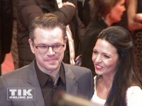 Matt Damon kam mit seiner Frau Luciana auf die Berlinale-Premiere von "Monuments Men"
