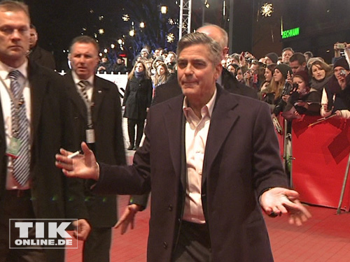 George Clooney auf der Berlinale-Premiere von "Monuments Men"