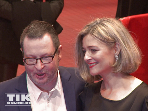 Regisseur Lars von Trier mit seiner Frau Bente Trier bei der Berlinale-Premiere von "Nymphomaniac"