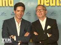 Regisseur David Dietl und sein Hauptdarsteller Olli Dittrich bei der Premiere von "König von Deutschland"