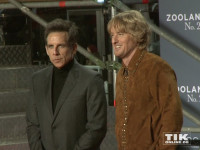 Ben Stiller und Owen Willson aka Derek Zoolander und Hansel posieren auf der "Zoolander 2"-Premiere in Berlin