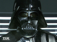 Darth Vader darf bei der "Star Wars"-Ausstellung bei Madame Tussauds in Berlin nicht fehlen
