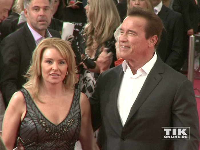 Arnold Schwarzenegger brachte seine Freundin Heather Milligan mit zur Premiere von "Terminator Genisys" in Berlin